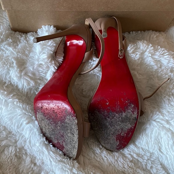 AUTH CHRISTIAN LOUBOUTIN 120 Loubi queen size 38.5 - Picture 10 of 10